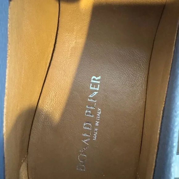 Donald J. Pliner Slate Blue Leather Loafers - Picture 13 of 16